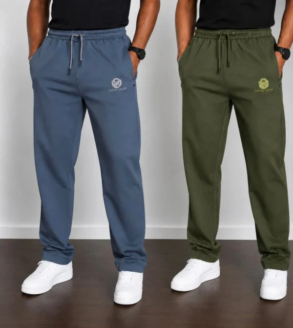 Premium Trouser Combo (DeepAsh & Olive)