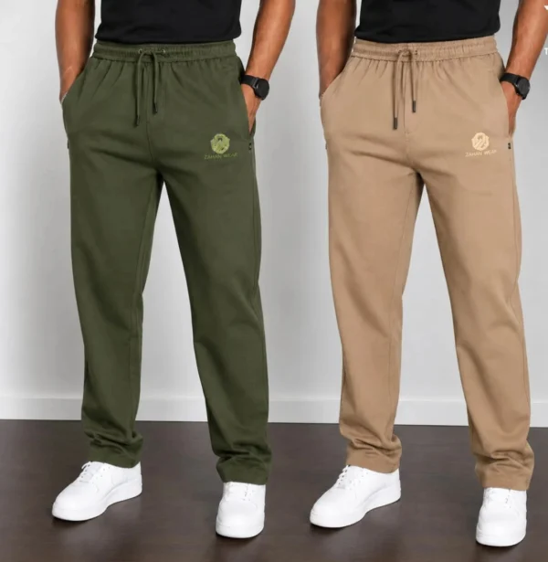 Premium Trouser Combo (Olive & Mustard)